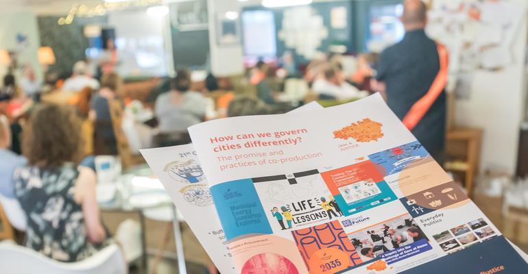 Launching the report - Ziferblat, 3 July 2019 (photograph by Jason Lawton for Jam & Justice)